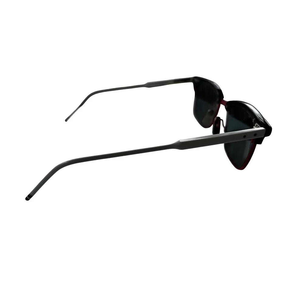 Thom Browne Sunglasses 52mm Navy Red White TB-711-D Clubmaster Square Eyewear